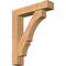Ekena Millwork Balboa Block Smooth Bracket w/ Offset Brace, Western Red Cedar, 7 1/2"W x 36"D x 44"H BKT0806X36X44BOA05SWR - alternate 1